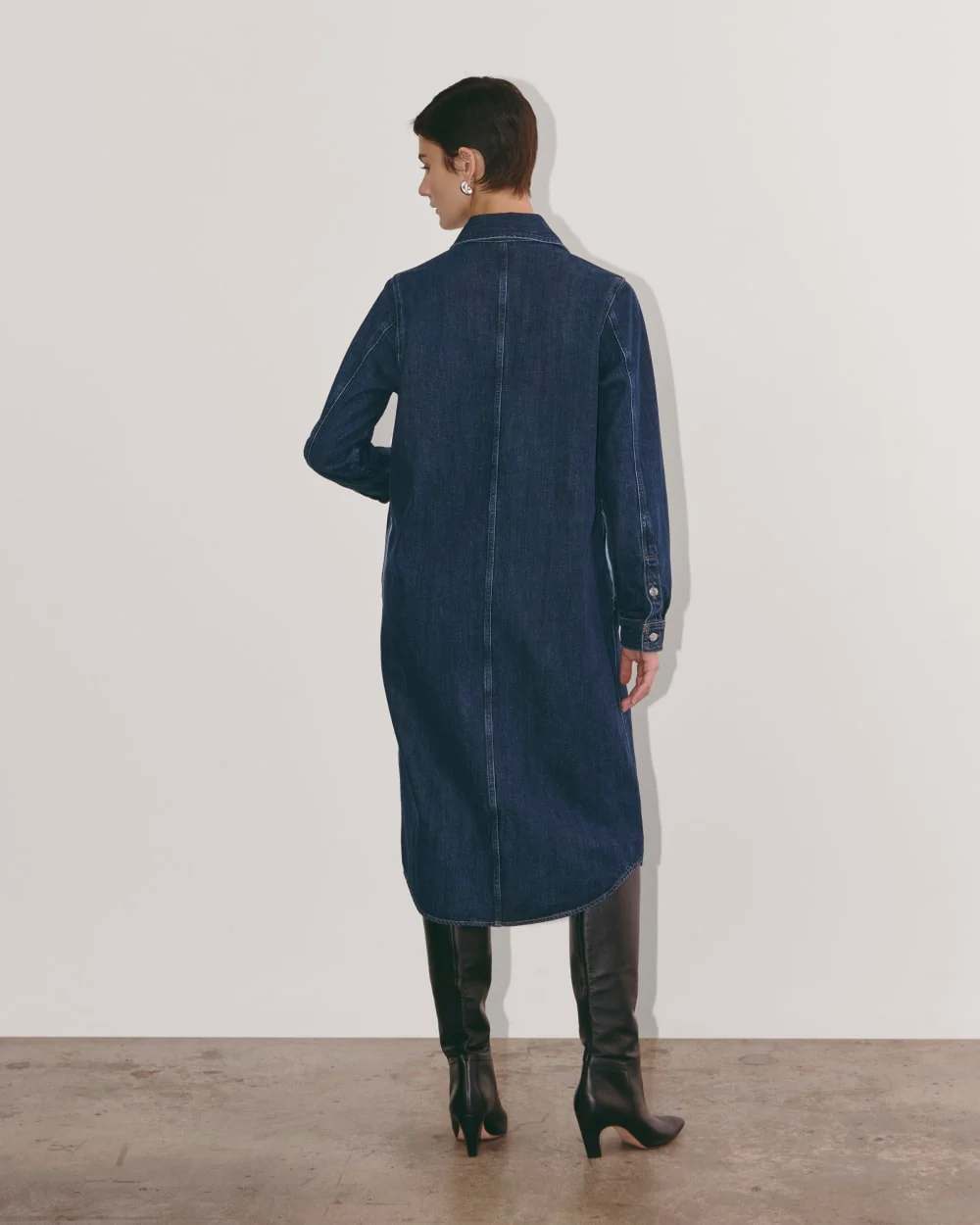 The Denim Shirtdress | Indigo - Image 5
