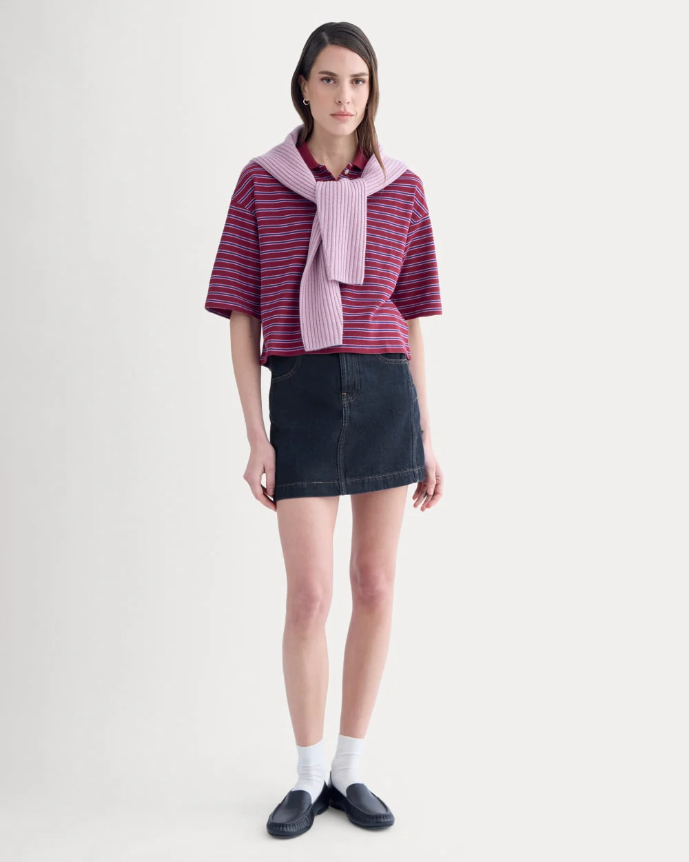 Denim Utility Mini Skirt | Tungsten Rinse - Image 3