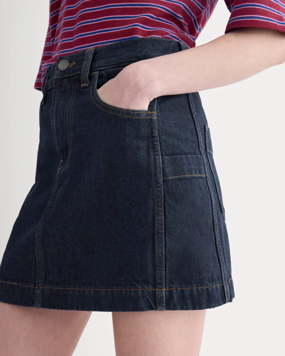 Denim Utility Mini Skirt | Tungsten Rinse - Image 5