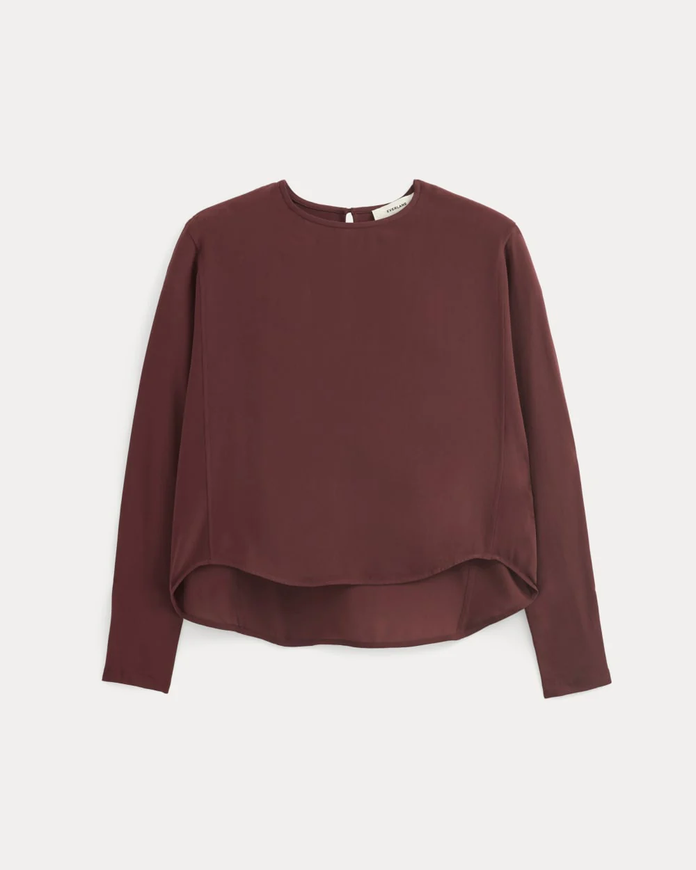 Dolman Top in Washable Silk | Deep Plum - Image 2