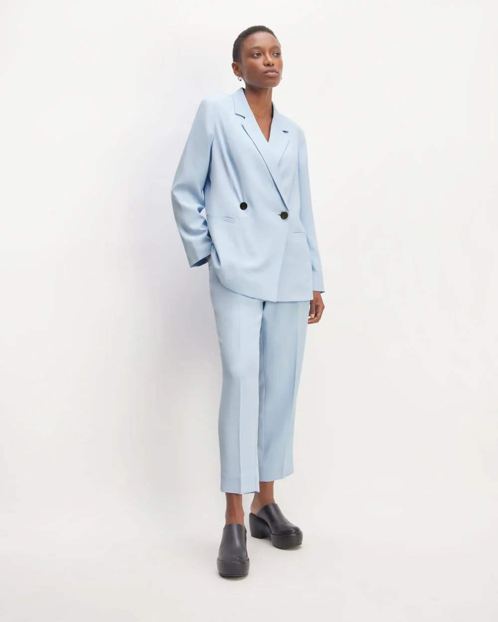 The Drapey Blazer | Chambray Blue - Image 3