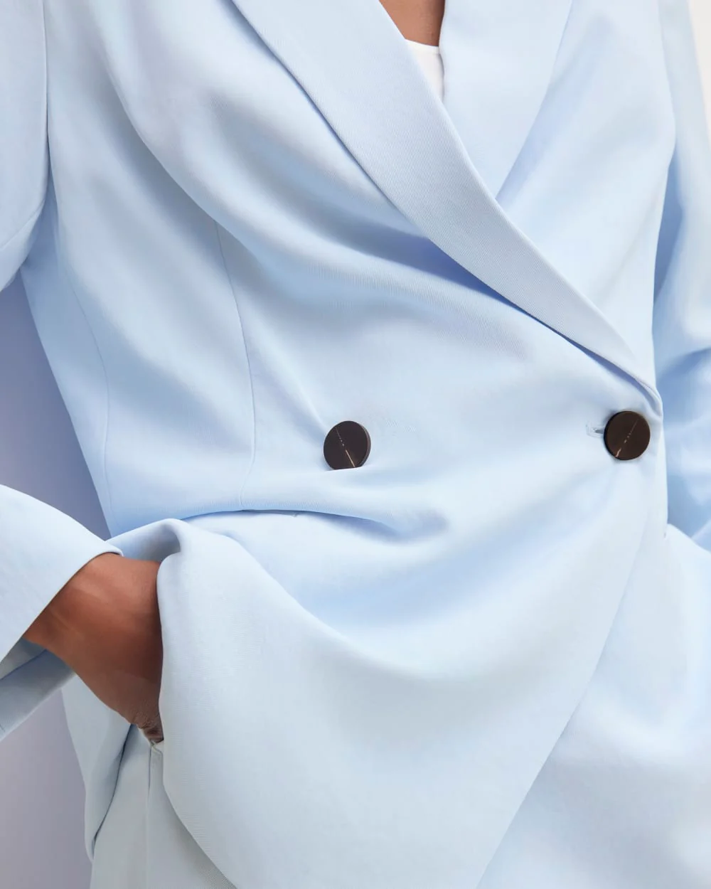 The Drapey Blazer | Chambray Blue - Image 5