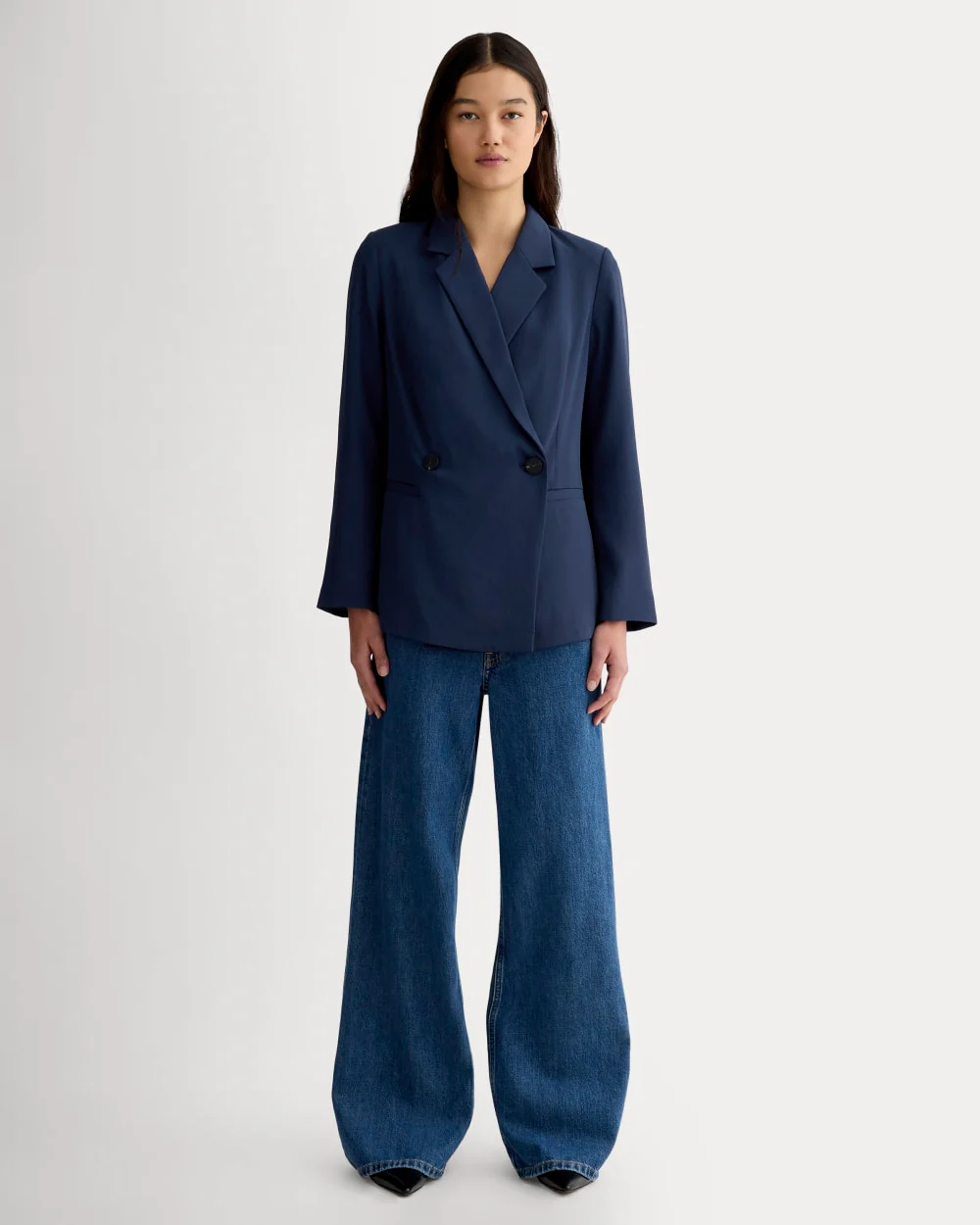 The Drapey Blazer | Navy - Image 3