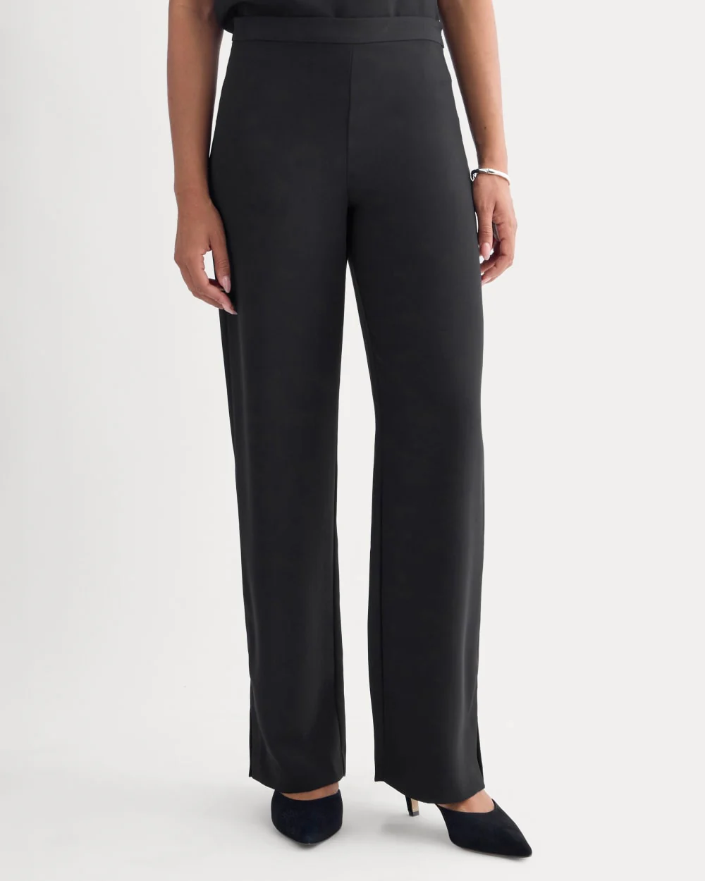 Drapey Crepe Pant | Black - Image 3