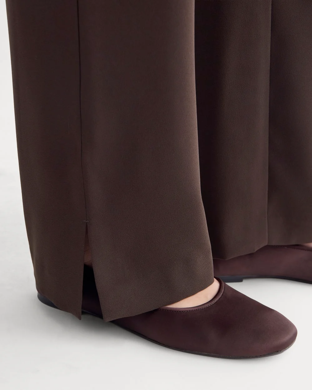 Drapey Crepe Pant | Dark Chocolate - Image 4