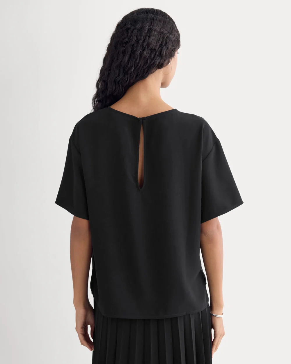 Drapey Crepe Top | Black - Image 5