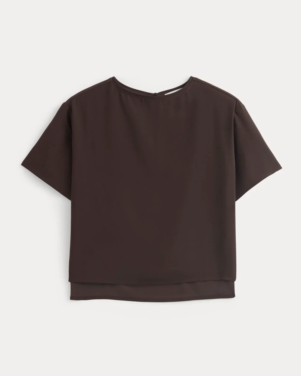 Drapey Crepe Top | Dark Chocolate - Image 2