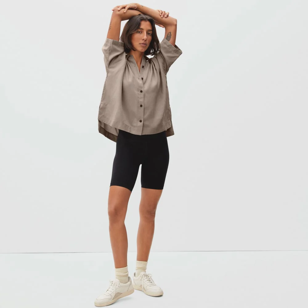 The Drapey Square Shirt | Burnt Sugar - Image 5