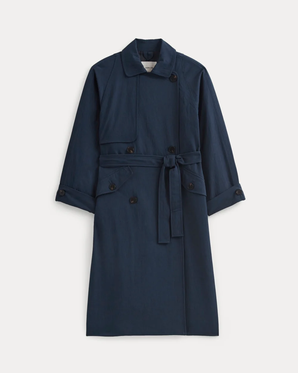 Drapey Twill Trench | Navy - Image 2