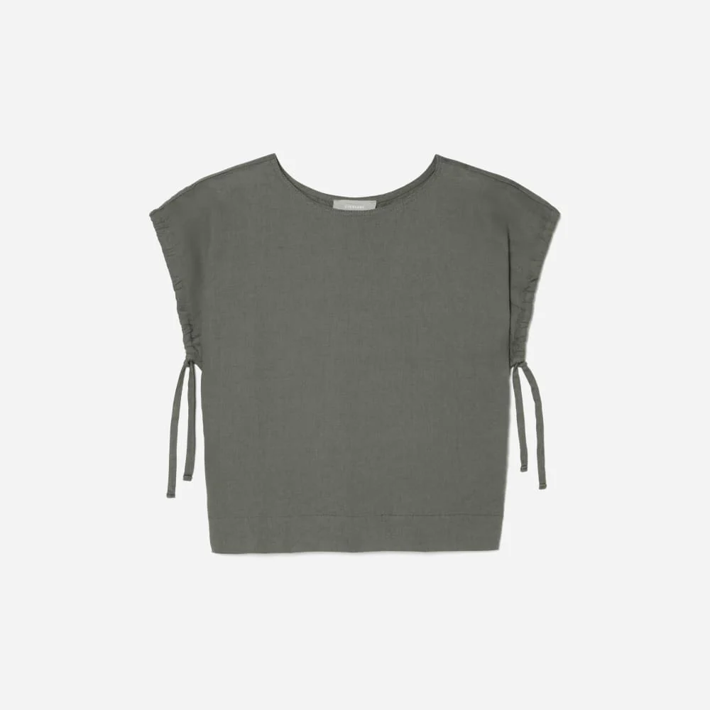 The Drawstring Tunic | Pewter Green