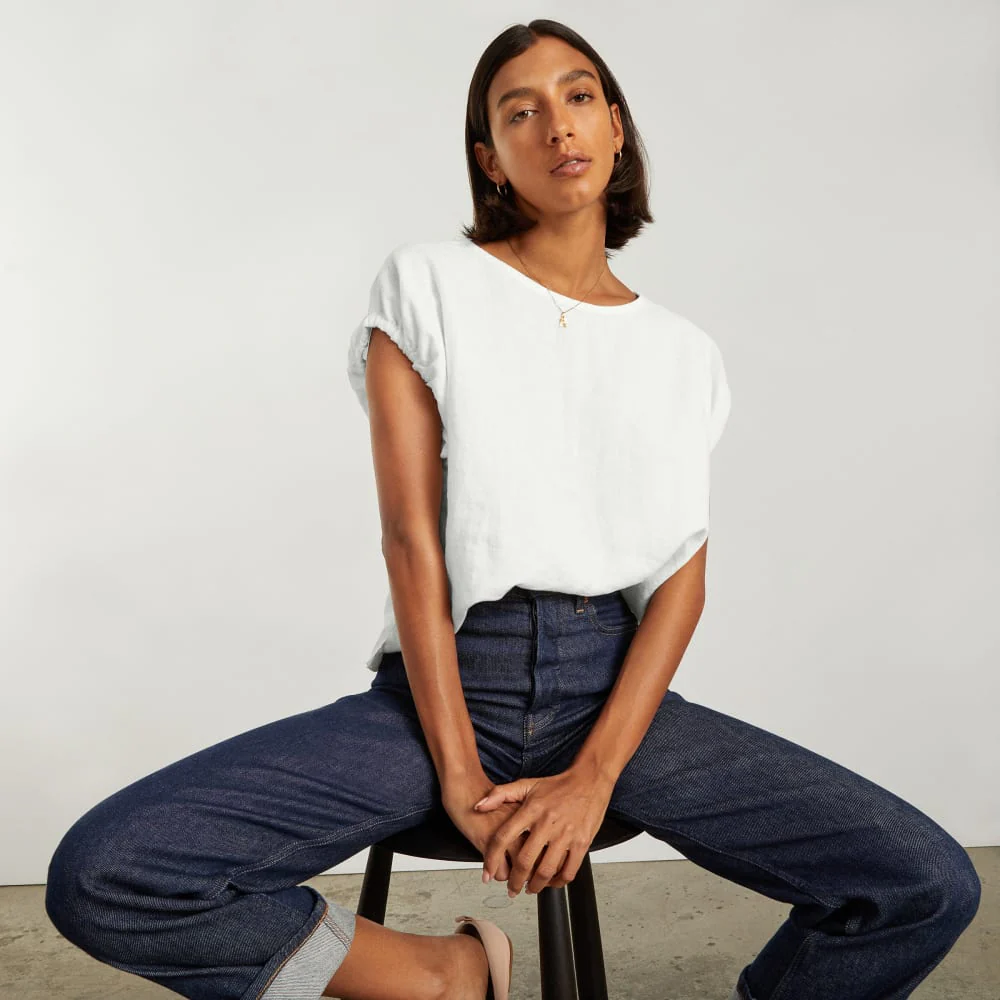 The Drawstring Tunic | White - Image 6