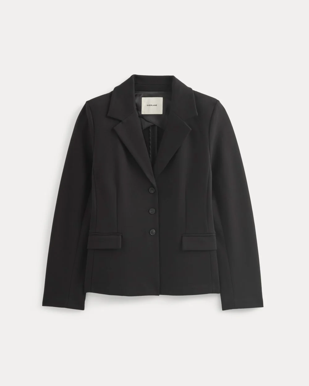 Ponte Sculpted Blazer | Black - Image 2