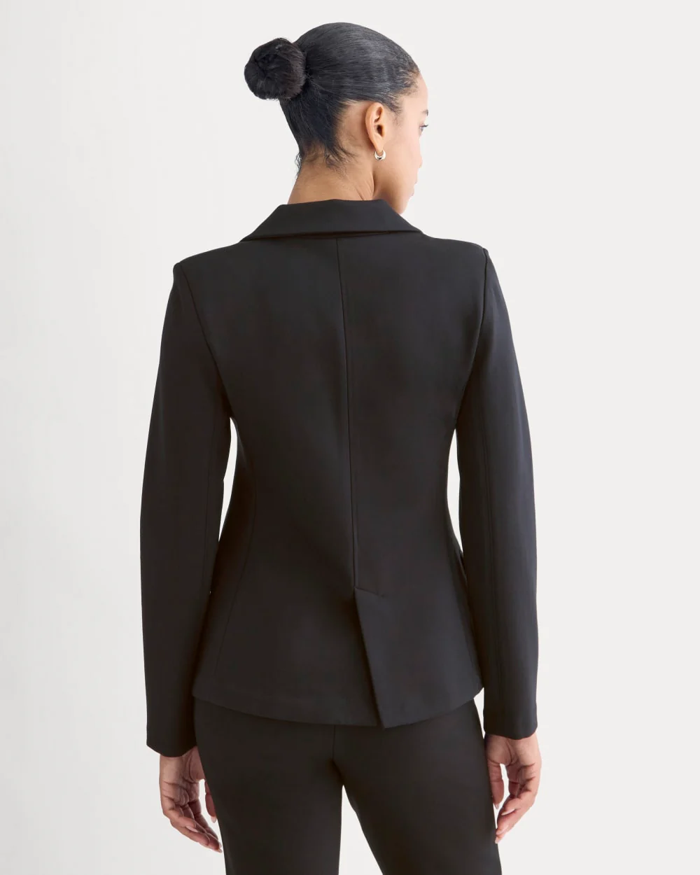 Ponte Sculpted Blazer | Black - Image 5