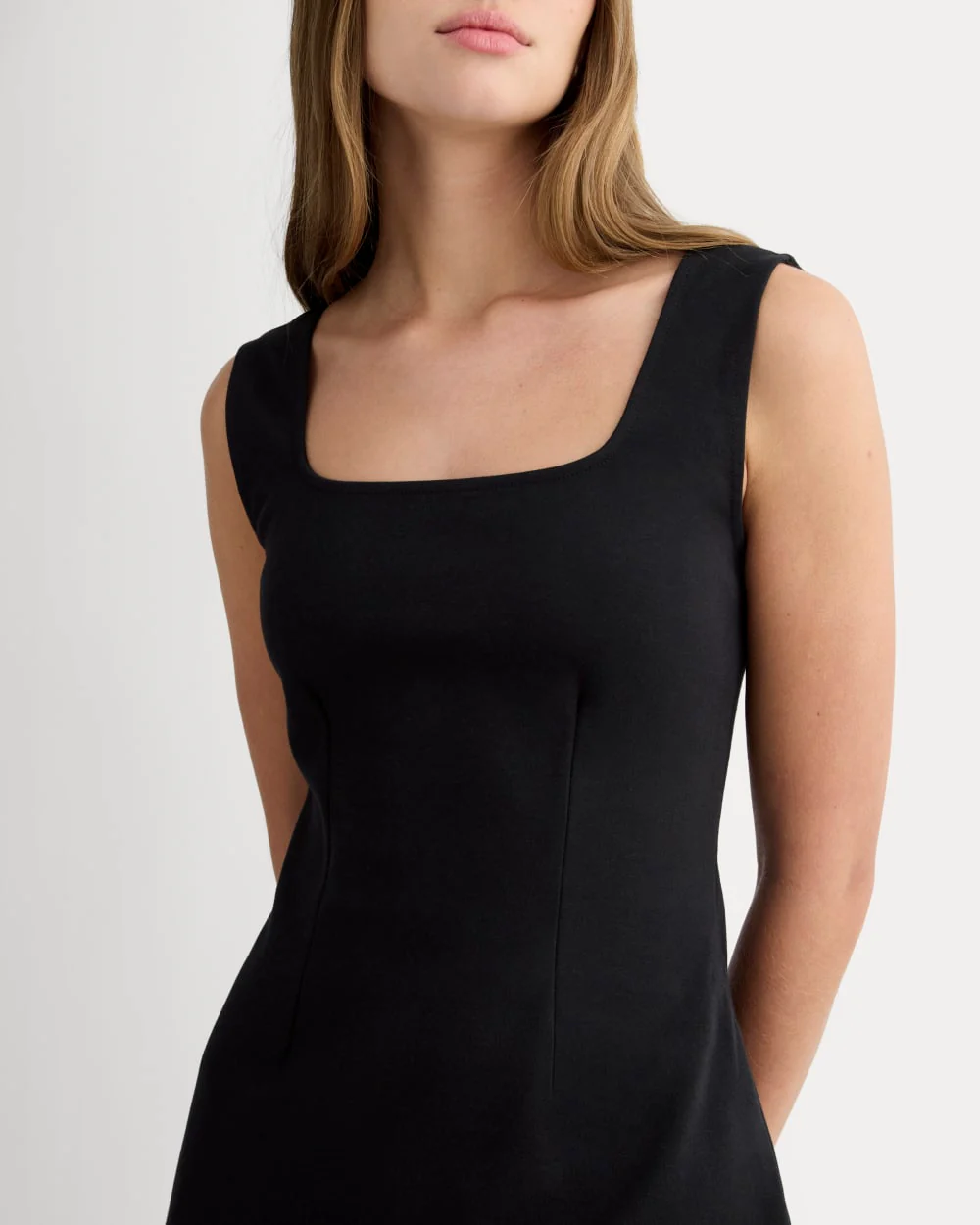 The Dream Square-Neck Dress | Black - Image 3