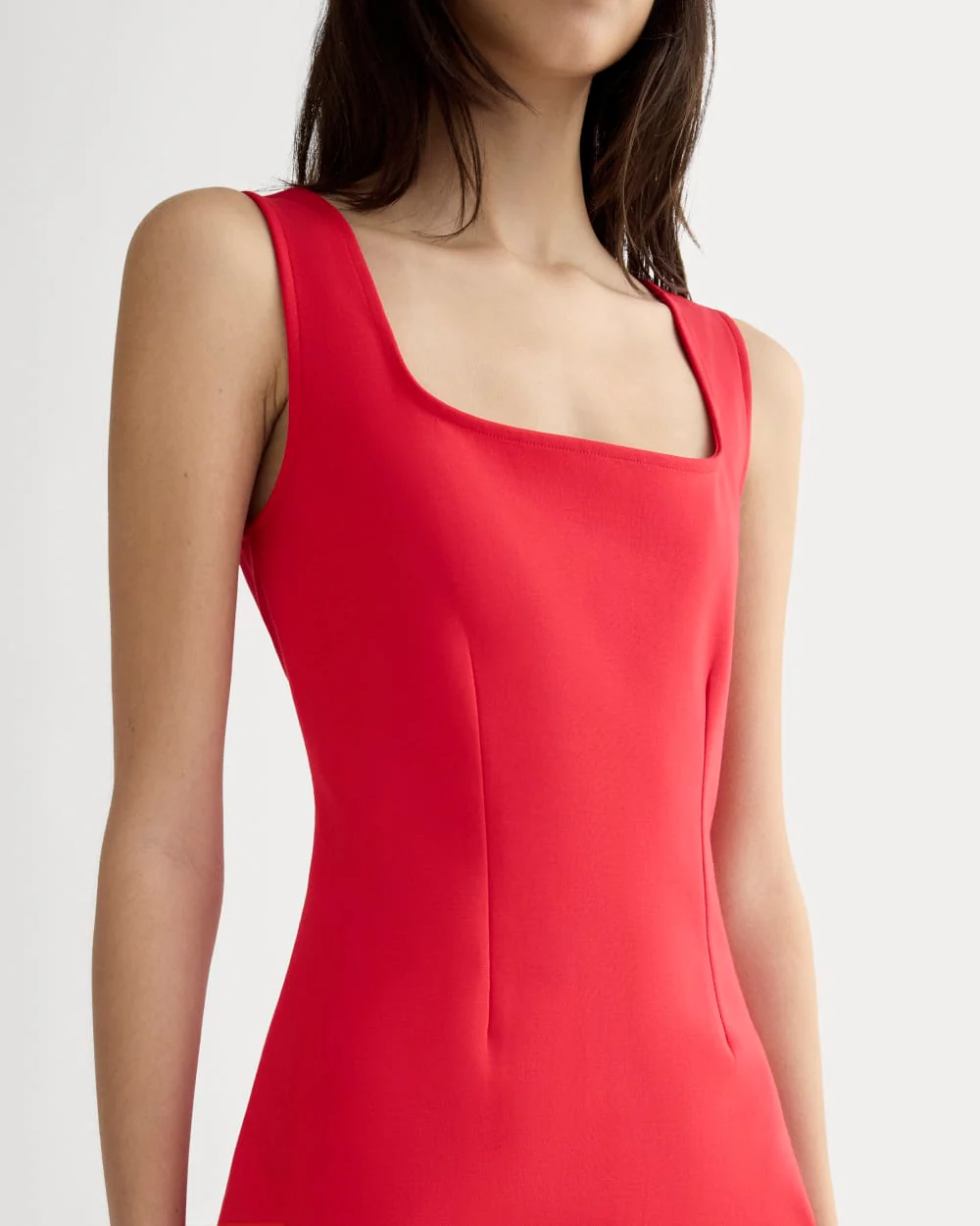 The Dream Square-Neck Dress | Classic Red - Image 3