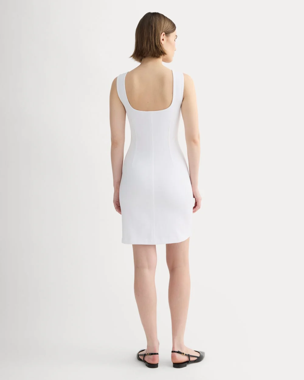The Dream Square-Neck Dress | White - Image 3