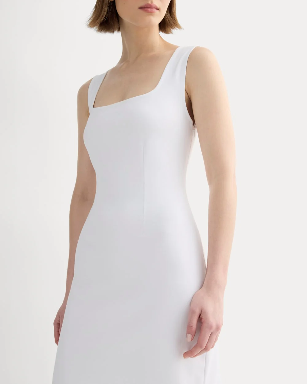 The Dream Square-Neck Dress | White - Image 4
