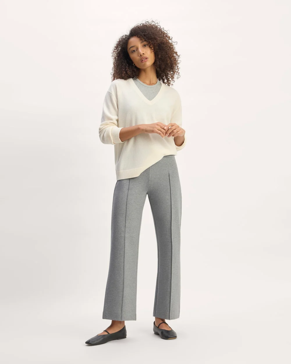 The Dream Trouser | Mid Heather Grey