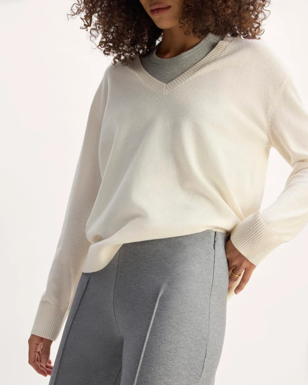 The Dream Trouser | Mid Heather Grey - Image 4
