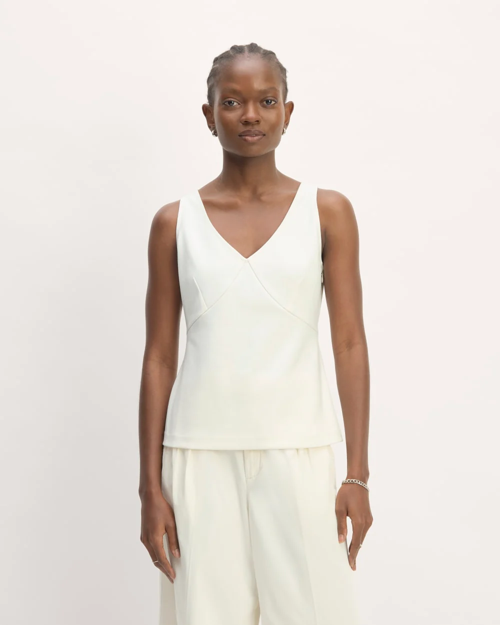 The Dream V-Neck Top | Bone - Image 3