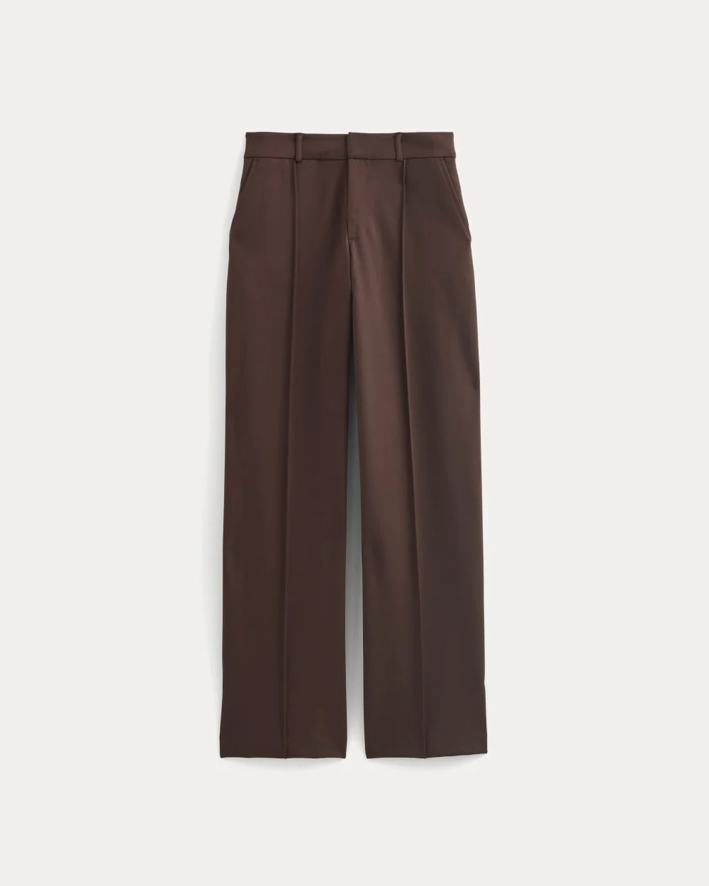 Ponte Wide-Leg Trouser | Dark Chocolate - Image 2
