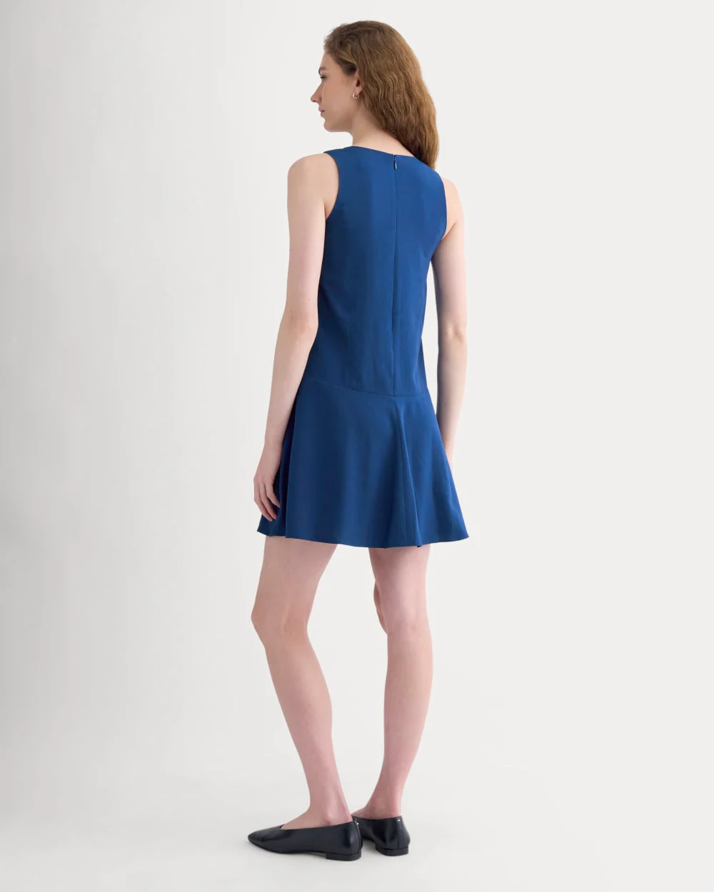Drop Waist Mini Dress | Estate Blue - Image 4