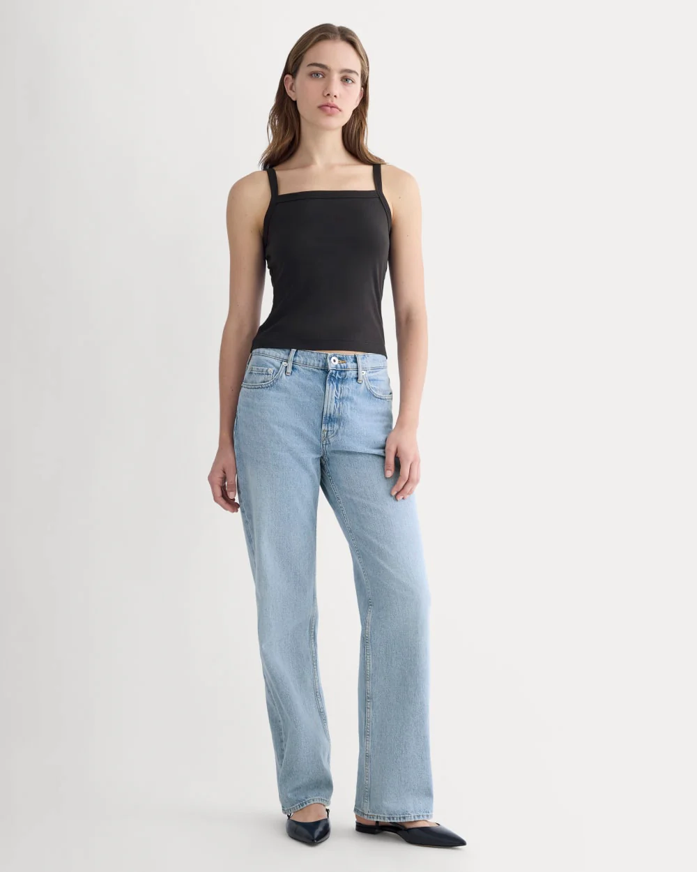 The Essential Square-Neck Tank | Black - Image 3