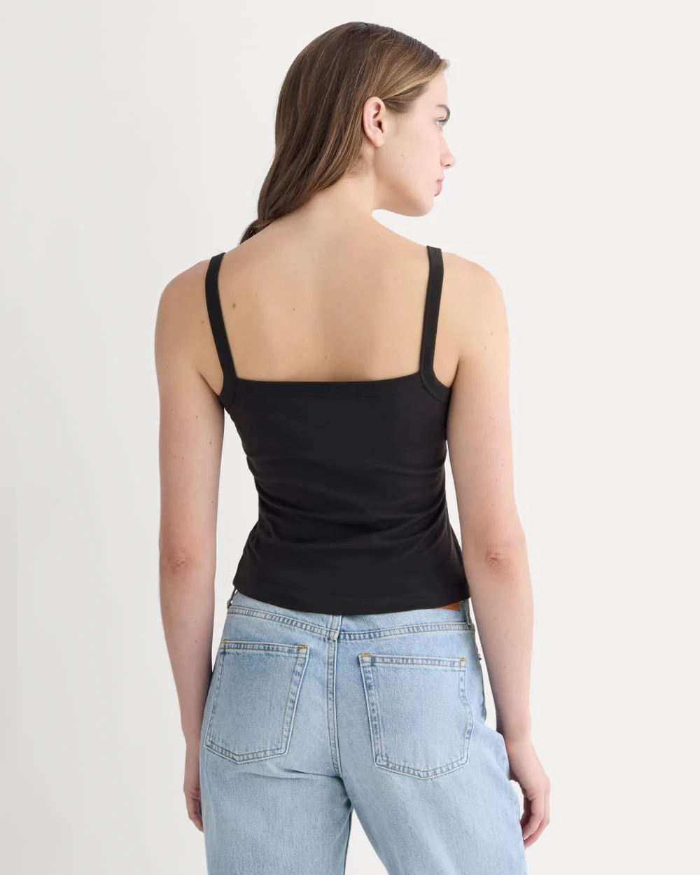 The Essential Square-Neck Tank | Black - Image 5