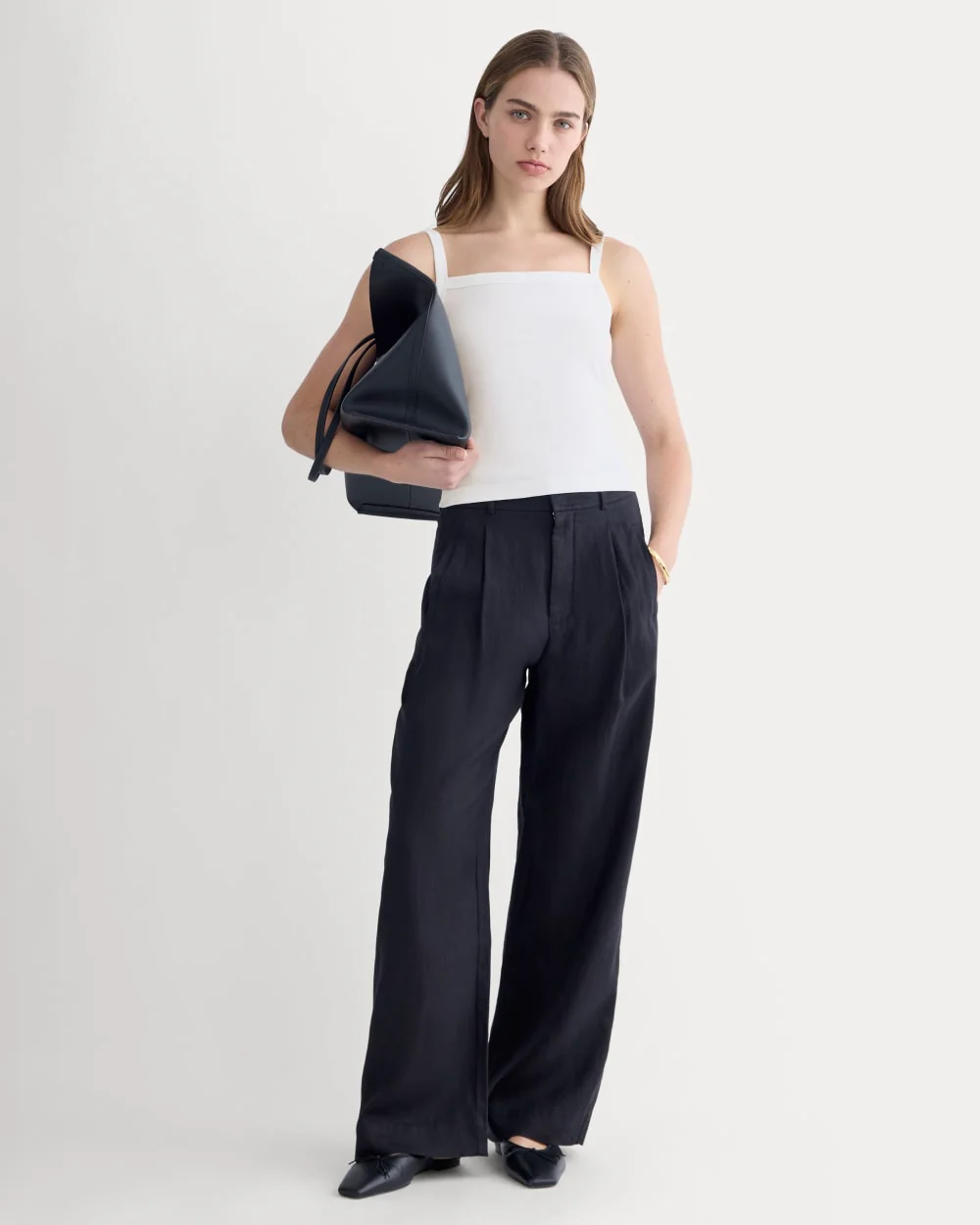 The Essential Square-Neck Tank | White - Image 3