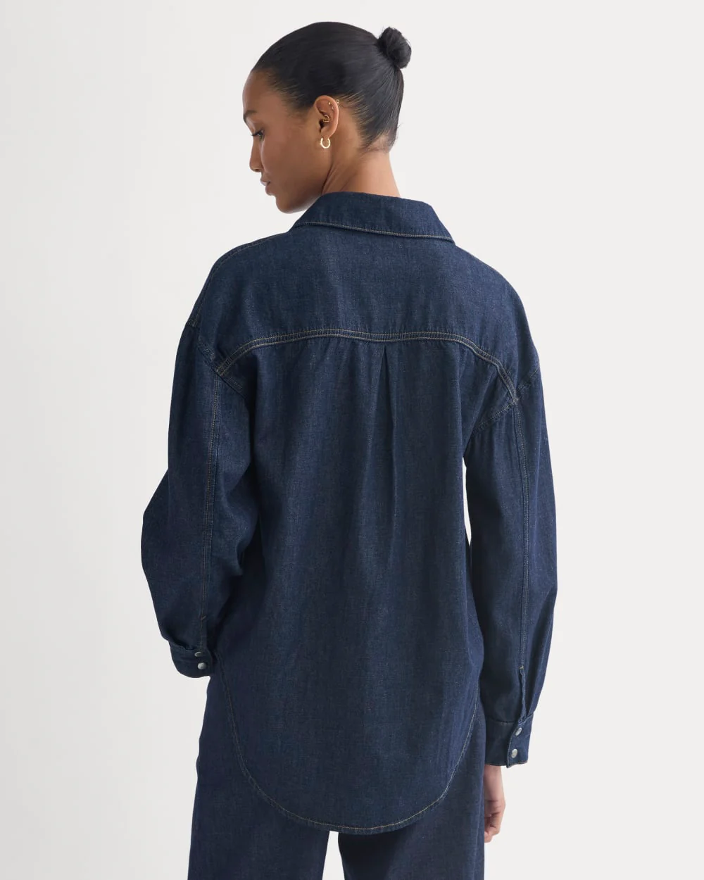 Everlane x Elena Bonvicini Balboa Button-Up Shirt | Deep Bay Indigo - Image 5