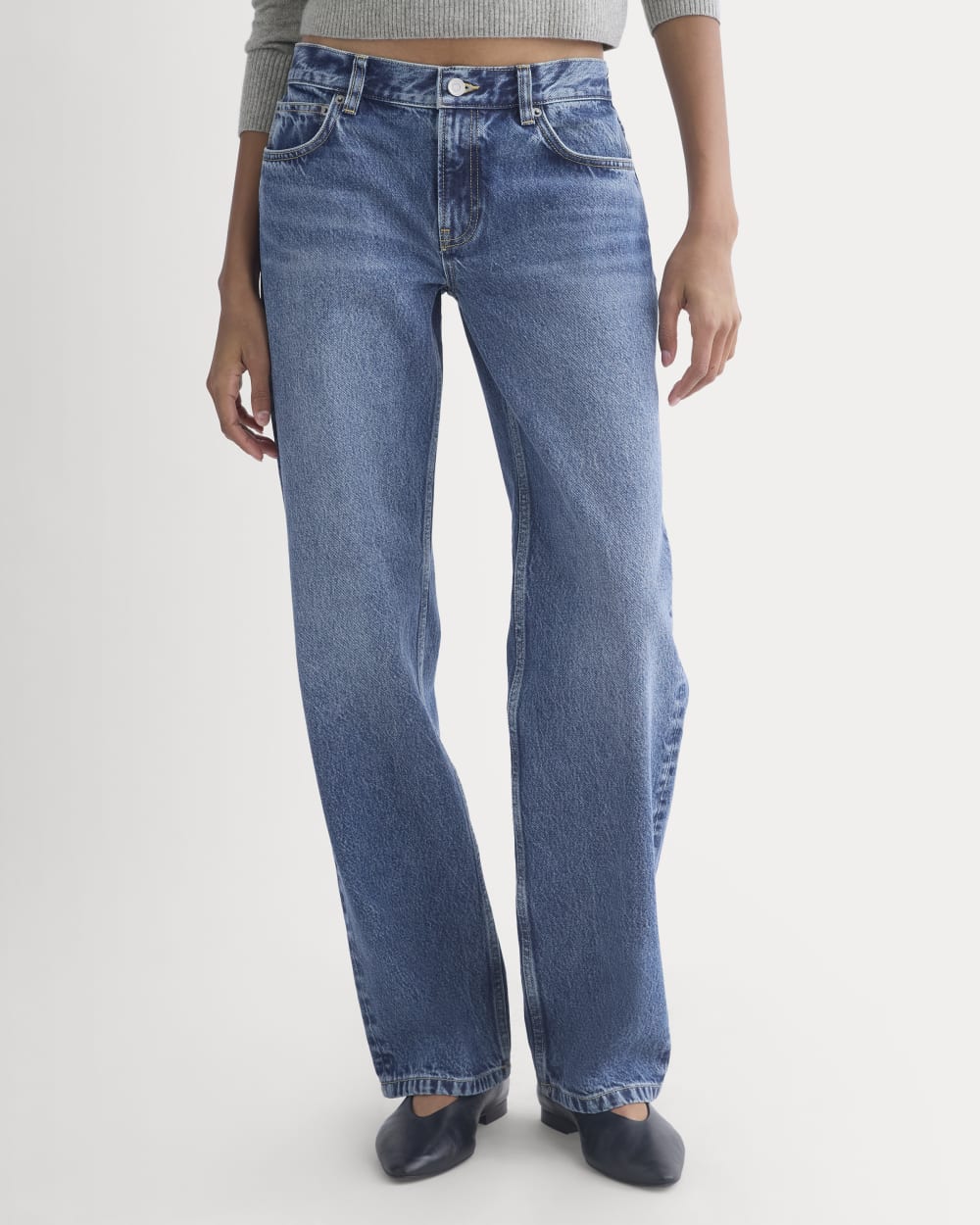 Everlane x Elena Bonvicini La Brea Low-Rise Baggy Jean | Blue Bird Indigo - Image 4