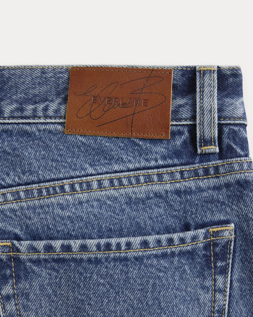 Everlane x Elena Bonvicini La Brea Low-Rise Baggy Jean | Blue Bird Indigo - Image 8