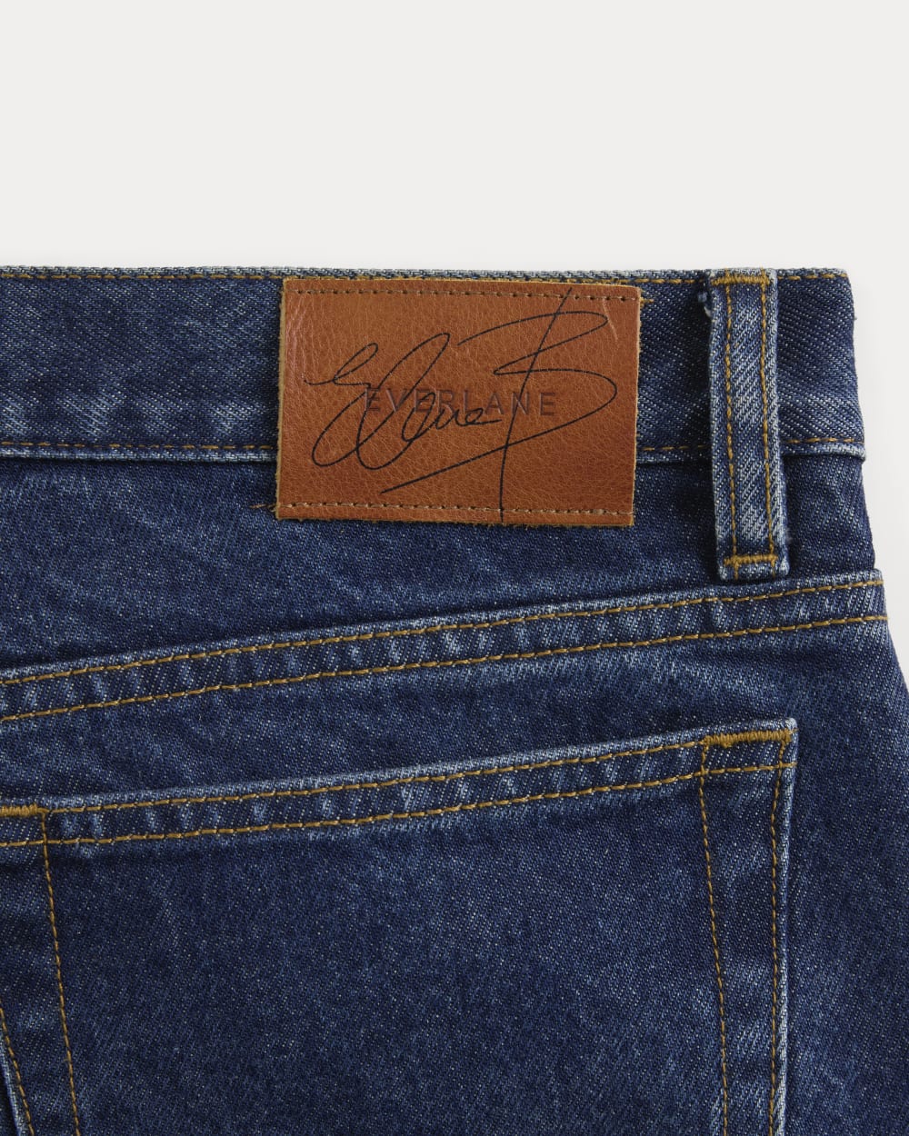 Everlane x Elena Bonvicini Highland Low-Rise Cigarette Jean | Deep Bay Indigo - Image 8