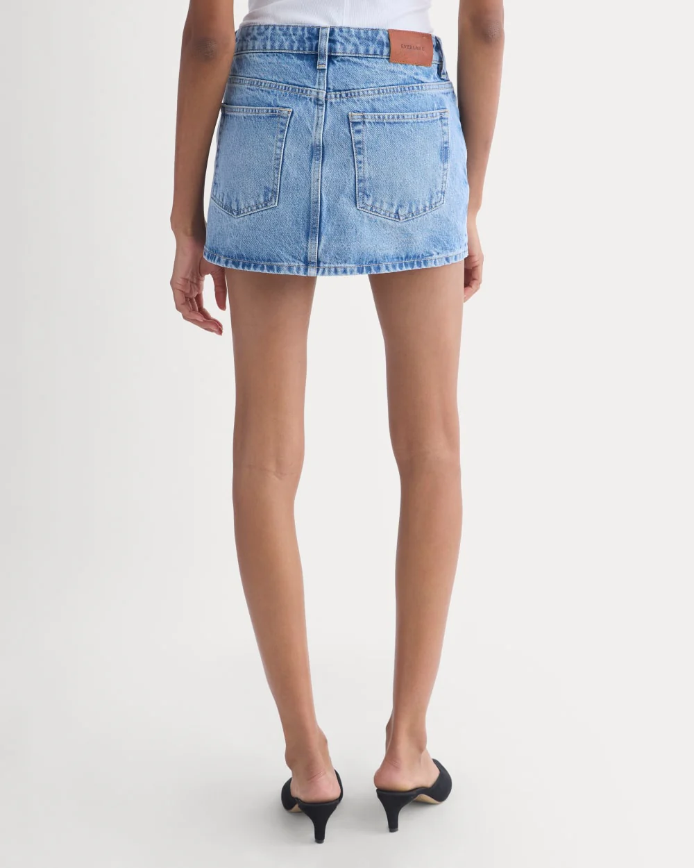 Everlane x Elena Bonvicini Thalia Mini Skirt | Crystal Cove Indigo - Image 6