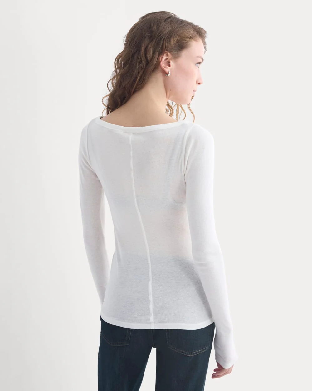 Tissue Boatneck Top | Bone - Image 5