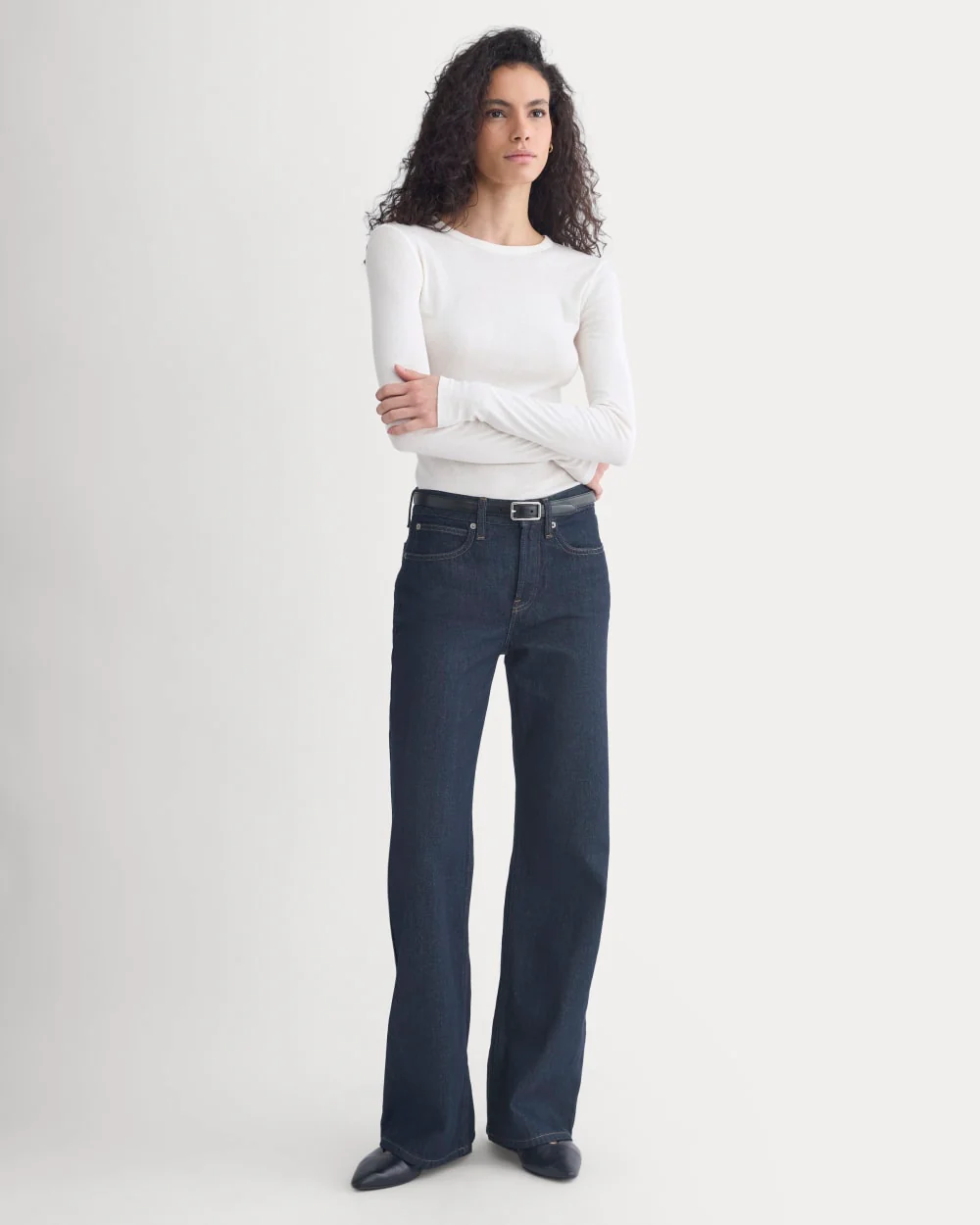Tissue Long-Sleeve Crew | Bone - Image 3