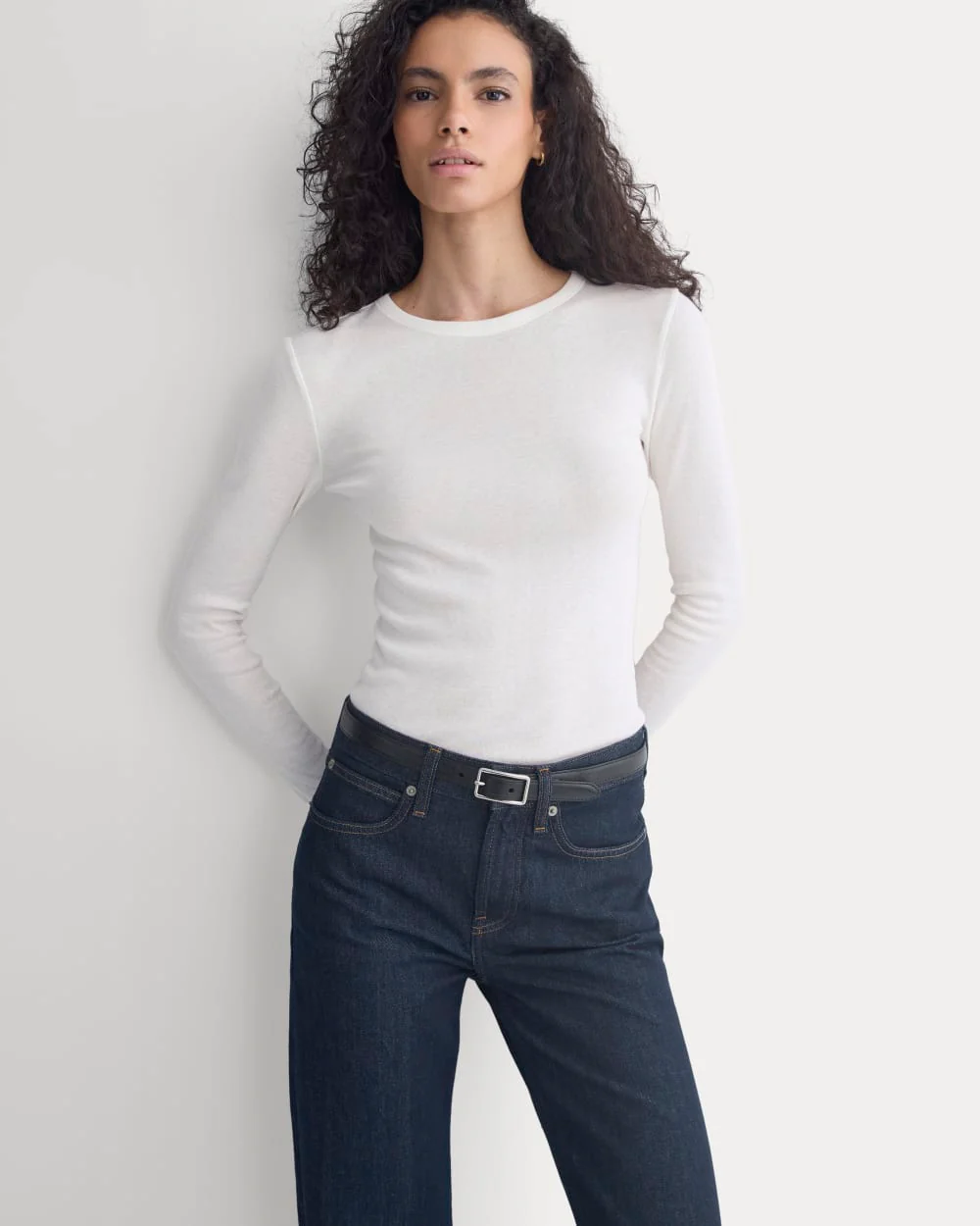 Tissue Long-Sleeve Crew | Bone - Image 5