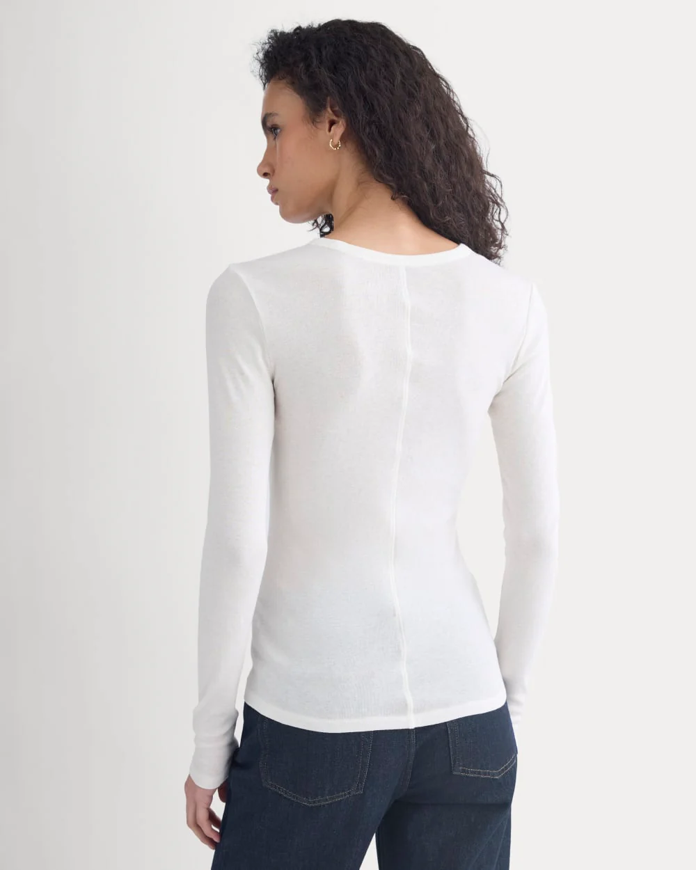 Tissue Long-Sleeve Crew | Bone - Image 6