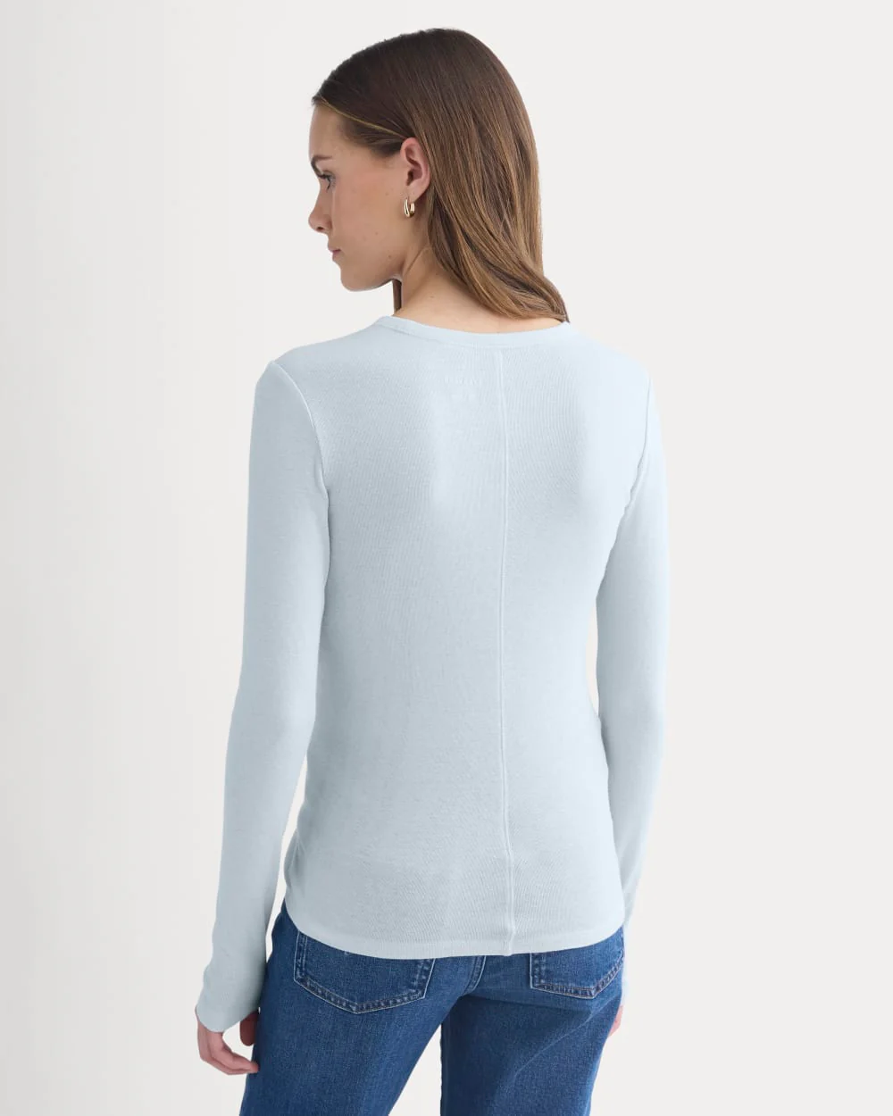 Tissue Long-Sleeve Crew | Skywriting - Image 5