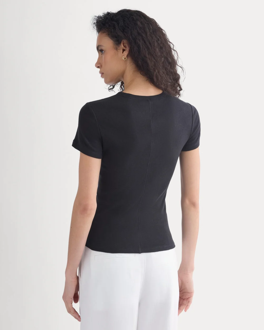 Tissue Short-Sleeve Crew | Black - Image 4