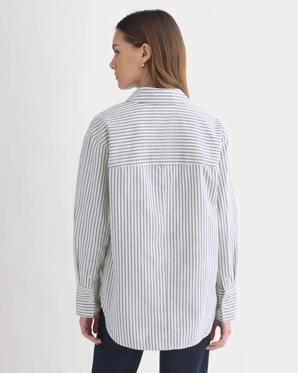 Everyday Oxford Shirt | Bone/Navy - Image 5