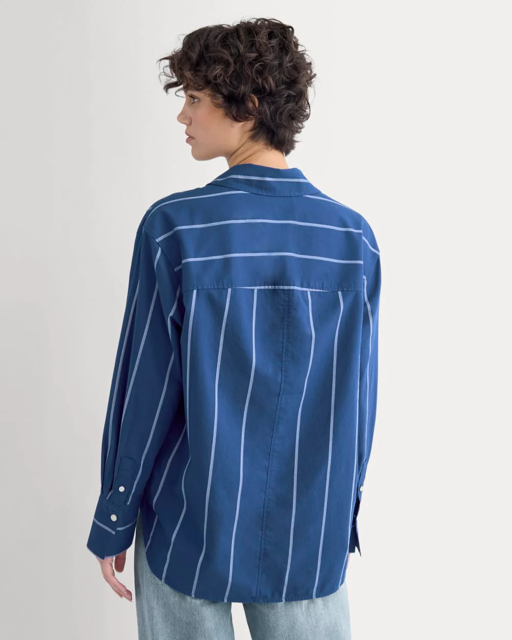 Everyday Shirt in Silky Cotton | Estate Blue/Open Air/White - Image 5