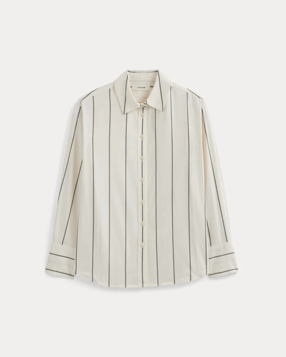 Everyday Shirt in Silky Cotton | Gardenia/Meteorite - Image 2