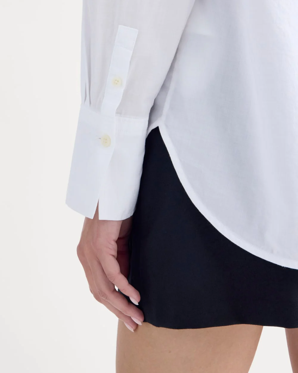 Everyday Shirt in Silky Cotton | White - Image 4