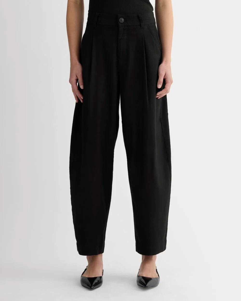 The Everywhere Pant in Stretch Linen | Black - Image 3