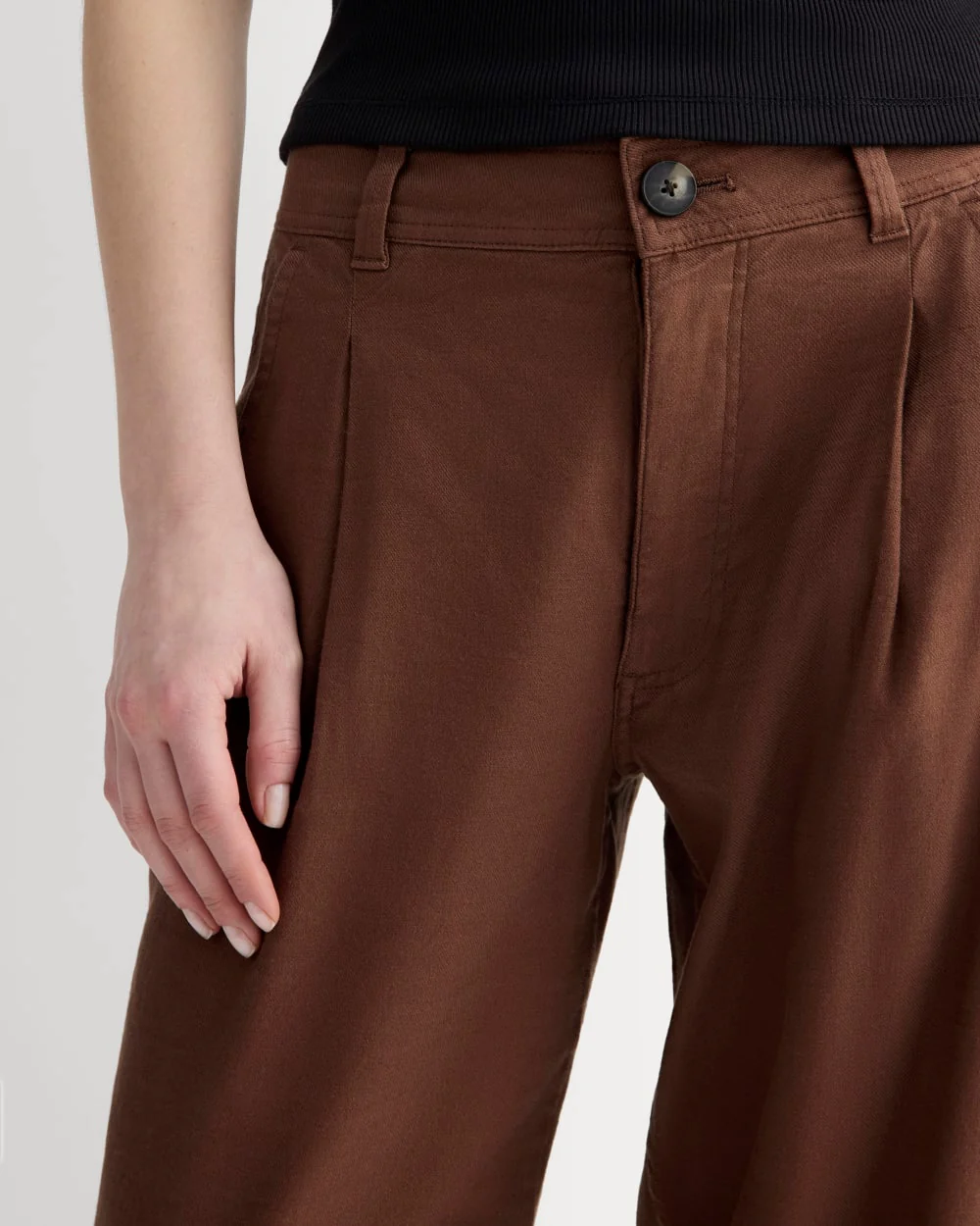 The Everywhere Pant in Stretch Linen | Cedarwood - Image 4