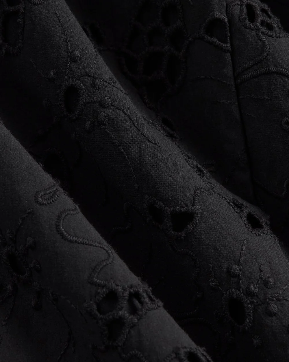 The Eyelet Midi Dress | Black - Image 5