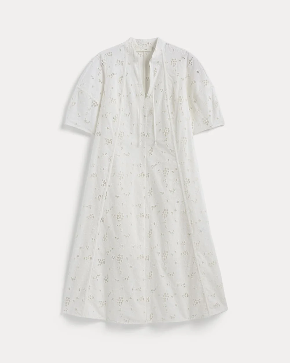 The Eyelet Midi Dress | Bone - Image 2
