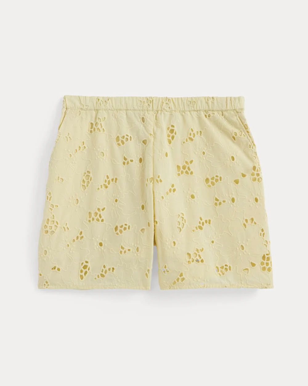The Eyelet Pull-On Short | Light Yellow - Image 2