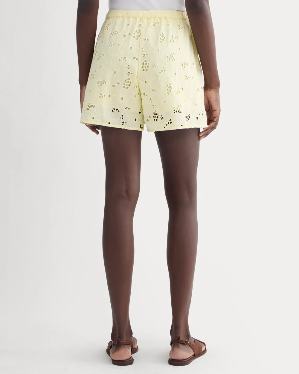 The Eyelet Pull-On Short | Light Yellow - Image 5